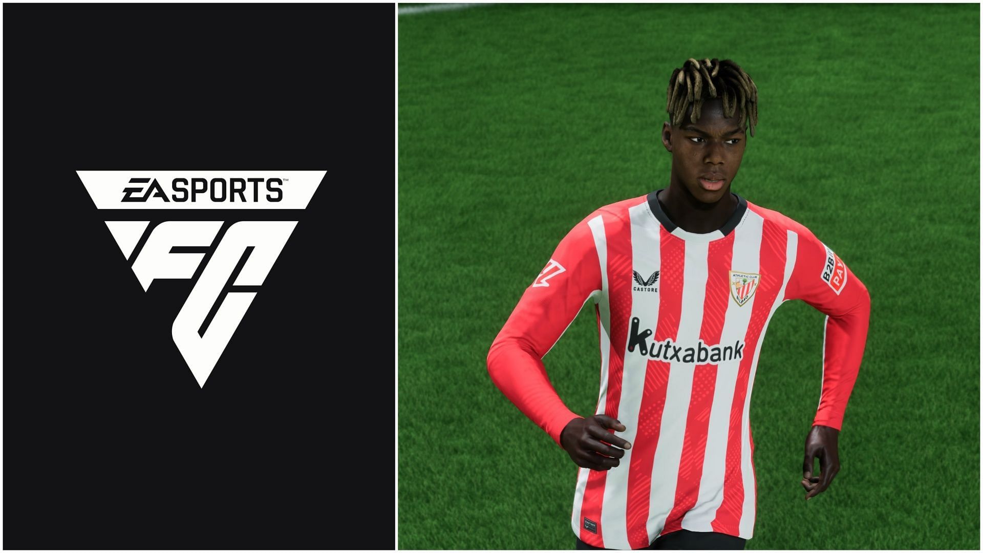 TOTS Nico Williams has been leaked (Images via EA Sports/Sportskeeda Gaming)