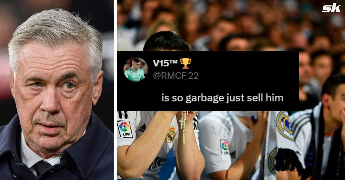 Fans unhappy with Los Blancos star despite win over Sevilla - (Image: Getty, X/@RMCF_22)