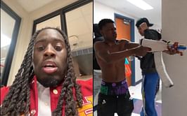 "I'm on my way to the hospital" - Kai Cenat claims Streamer University student allegedly got injured following watergun incident