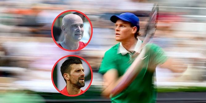 Jannik Sinner draws interesting comparison to Andre Agassi & Novak Djokovic from American's ex-coach