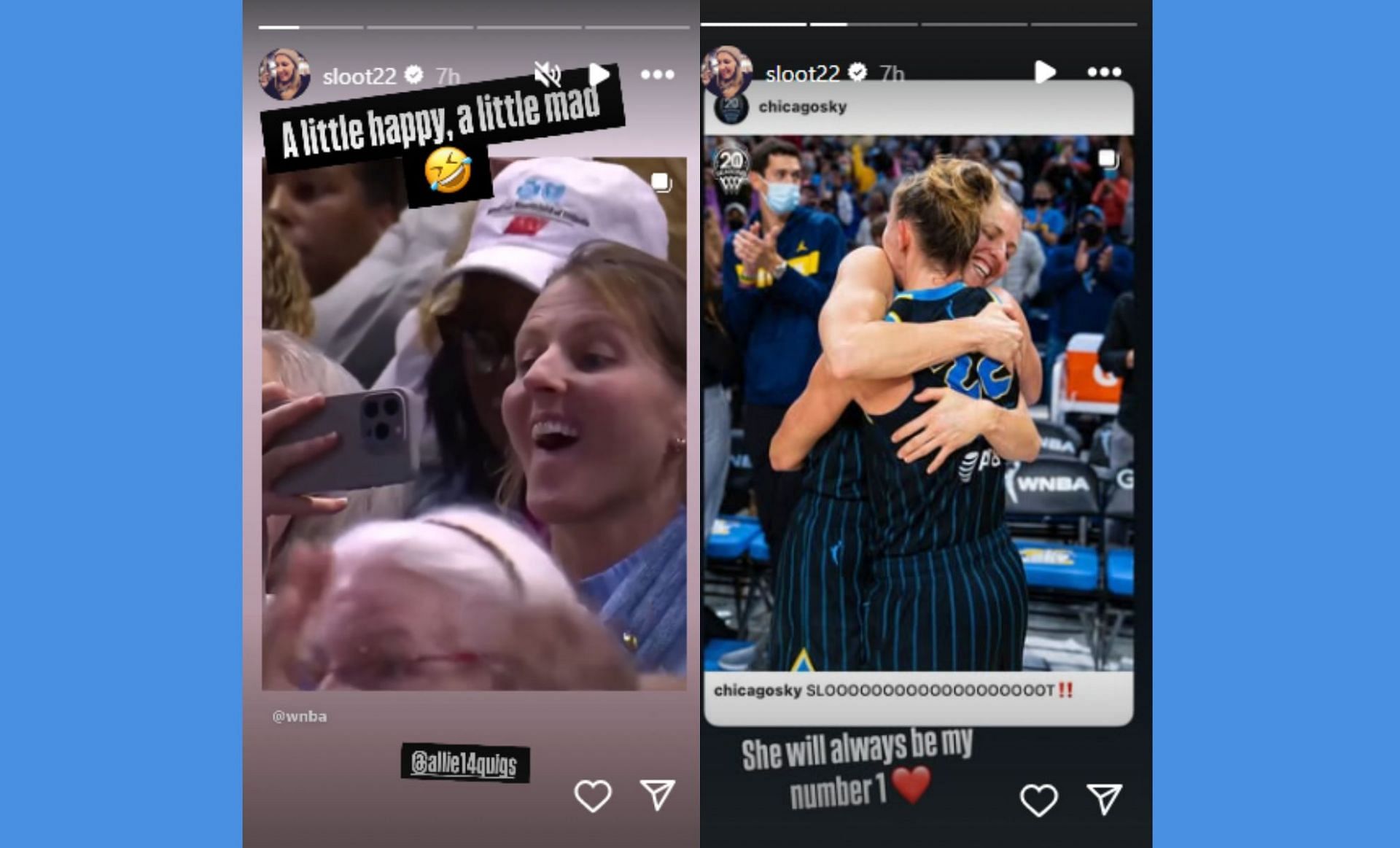 Courtney Vandersloot&#039;s IG story (via @sloot22/Instagram)