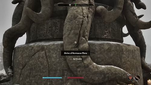 Reaching Hermaeus Mora’s shrine (Image via Bethesda Softworks /Youtube/@ Sam Bram)
