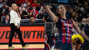 Dani Busboom Kelly makes feelings known as opposite hitter Virginia Adriano from Italy joins the Nebraska Volleyball team