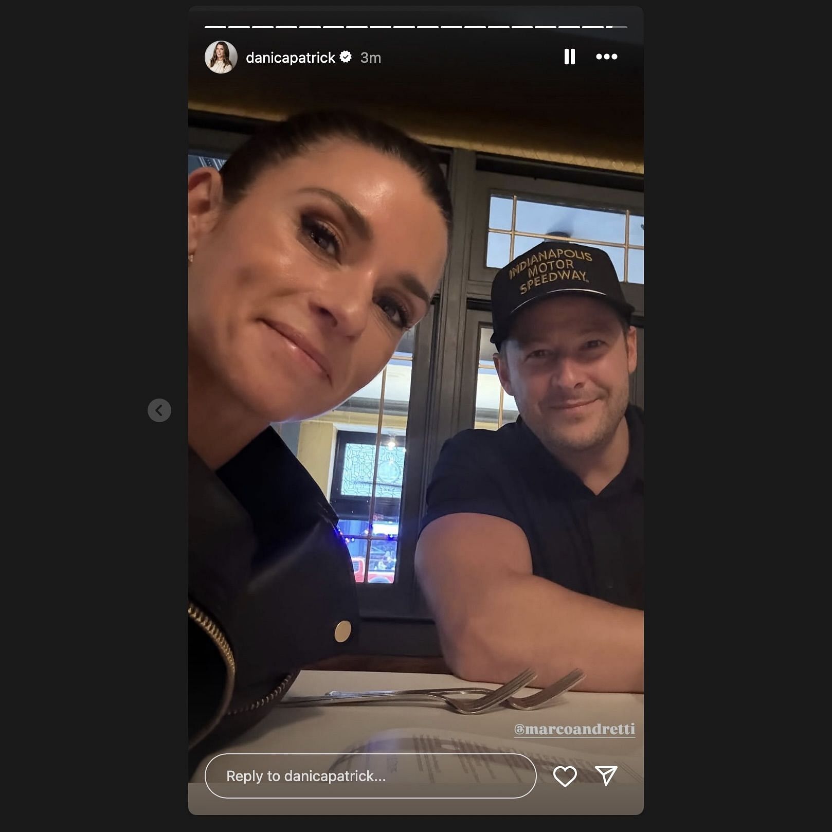 Screen grab from Danica Patrick&#039;s Instagram story/@danicapatrick