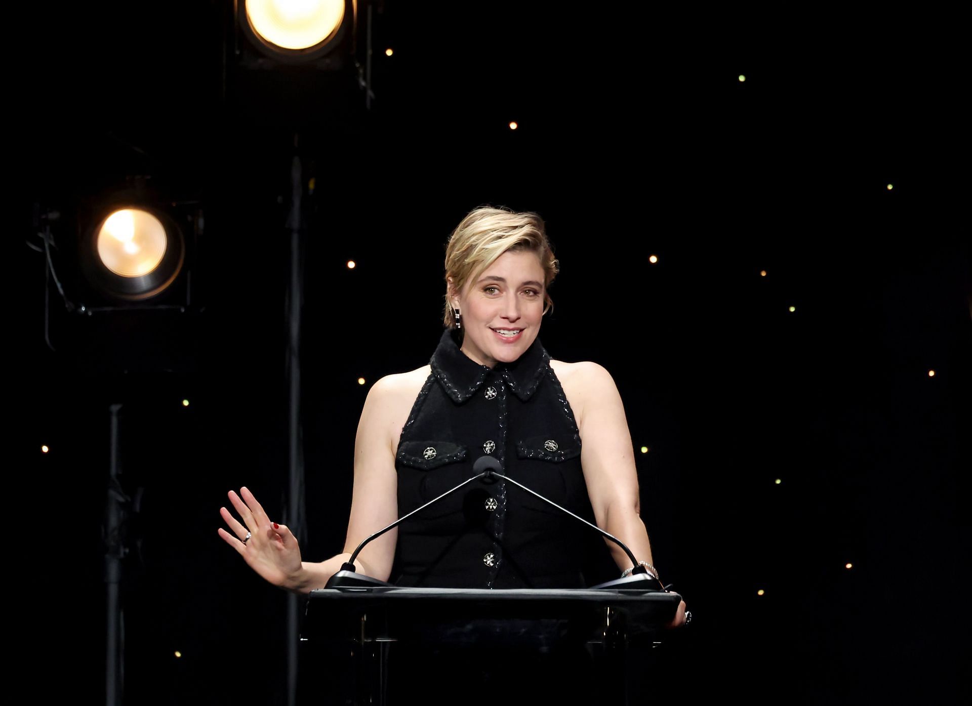 Will Rogers Motion Picture Pioneers Foundation's Pioneer Dinner Honoring Greta Gerwig - Source: Getty