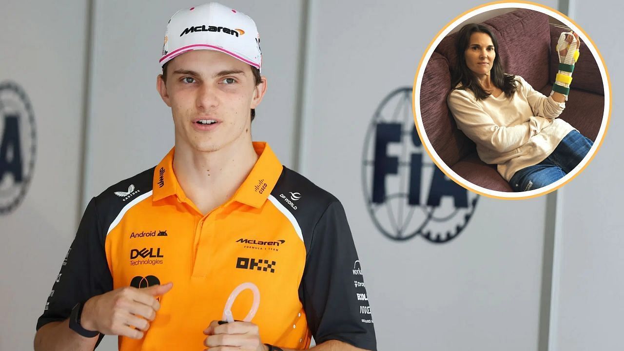 Oscar Piastri and his mom, Nicole [Image Source: Getty, @NicolePiastri/X]