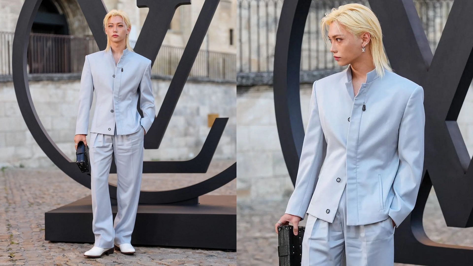 Stray Kids&rsquo; Felix at Louis Vuitton Cruise 2026 (Image via Getty)
