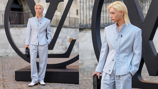 “He is the main event” — Fans react as Stray Kids’ Felix stuns in head-to-toe blue LV at Louis Vuitton Cruise 2026 show in France