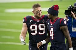 J.J. Watt once voiced his regret over Deshaun Watson’s career during Texans' struggles: "We wasted one of your years"
