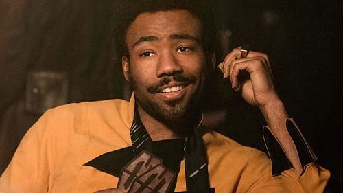 Still from Solo: A Star Wars Story showing Donald Glover as Lando (Image via Apple TV)
