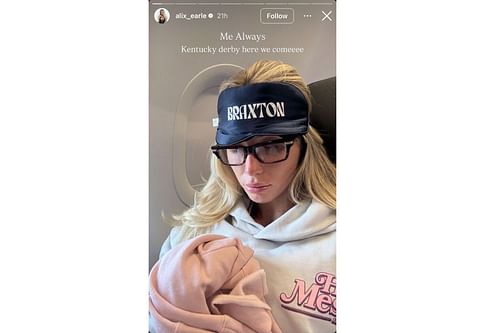 Braxton Berrios' GF Alix Earle takes special Texans WR's memento to Kentucky Derby getaway, Instagram