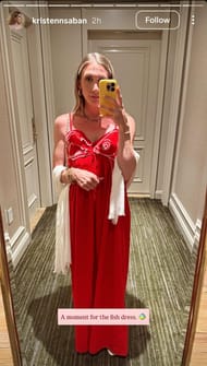 Kristen Saban's Instagram story