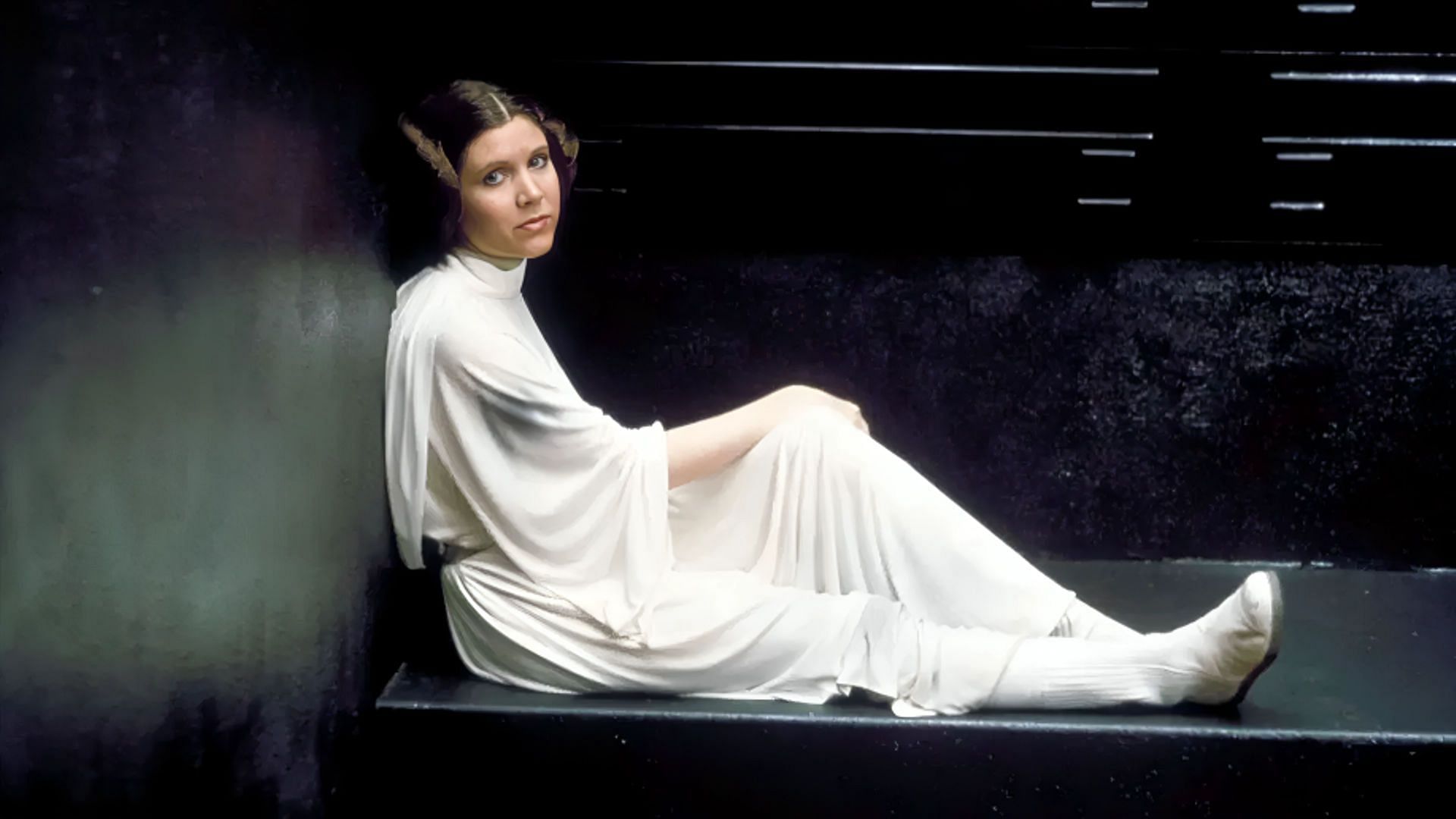 Carrie Fisher as Princess Leia in Star Wars (Image via Disney Plus)