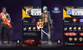 Jackson Gaming vs Giving Gamer: किसके Free Fire MAX में बेहतर स्टैट्स हैं?