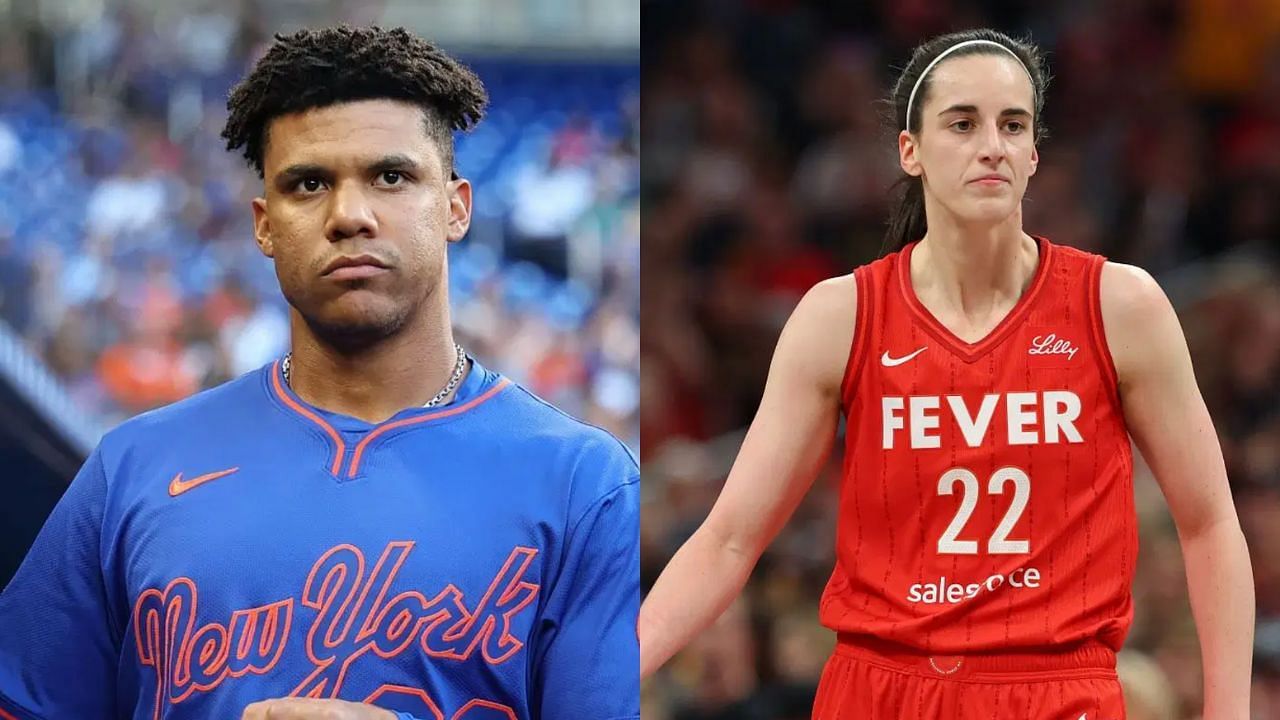 Juan Soto (L), Caitlin Clark (R) (Images from - Getty)
