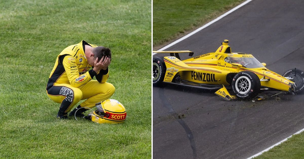IndyCar, Indy 500, Scott McLaughlin, Team Penske, Fans, Crash