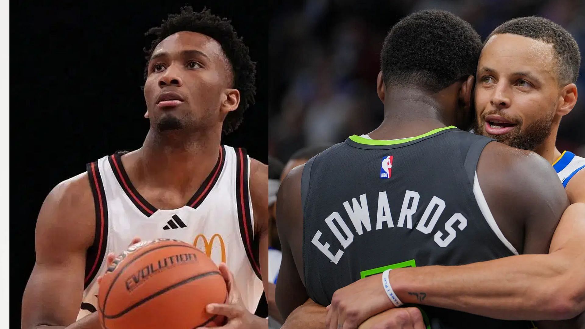 No. 1 ranked Darryn Peterson names Steph Curry, Anthony Edwards and more among his top five &quot;bucket getters&quot; list (Image: IMAGN, Getty)