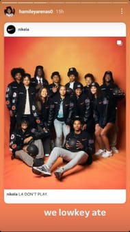 Hamiley Arenas via Instagram Stories (image credit: instagram/hamileyarenas0)