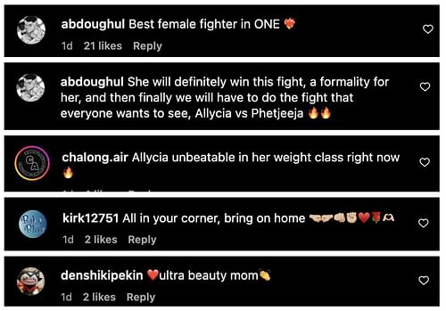 Comments from Instagram