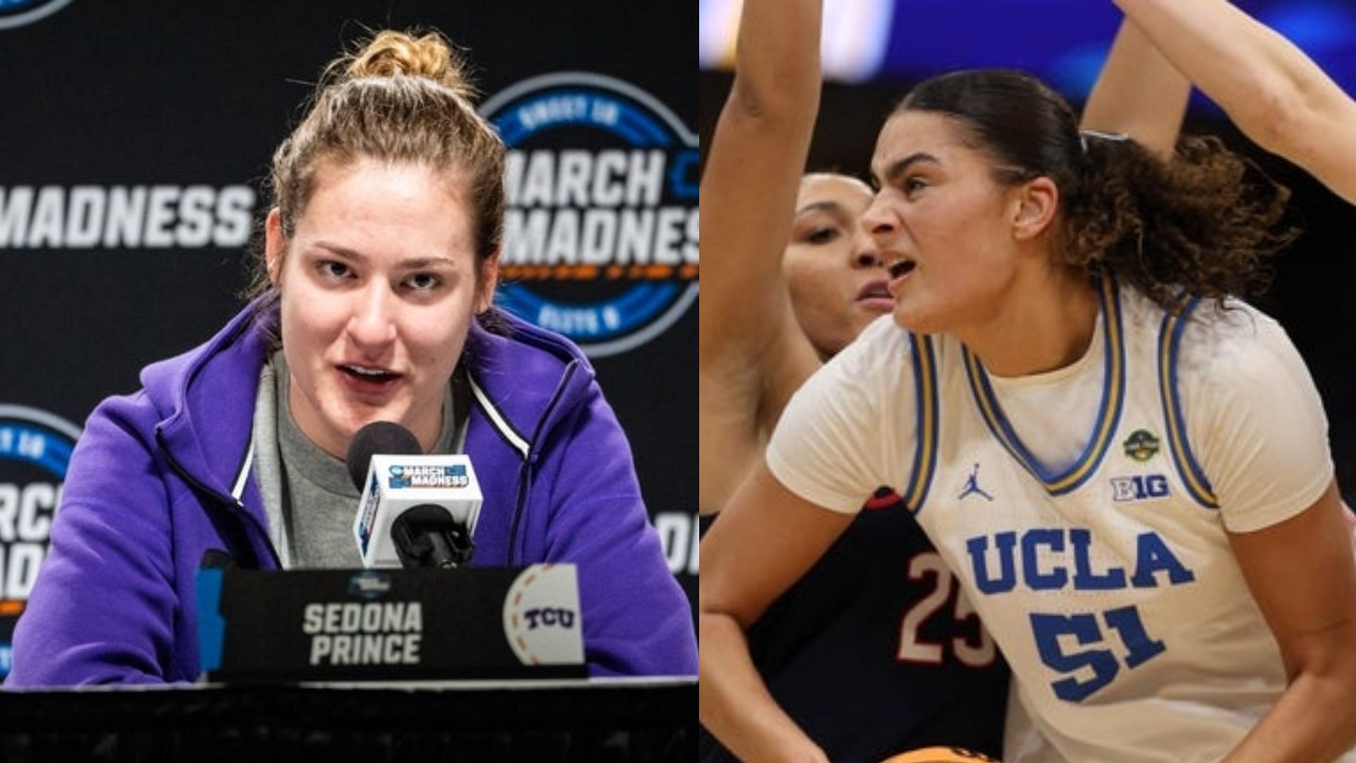 Sedona Prince (left) and Lauren Betts (right) (Image Source: IMAGN)
