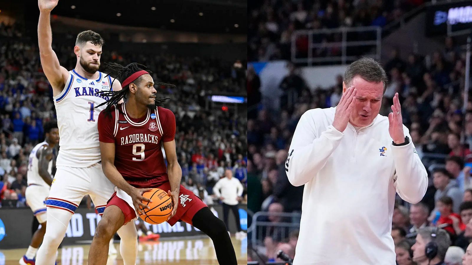Hunter Dickinson is likely to go undrafted after a down year for Kansas and Bill Self. (Photo Credits: IMAGN)