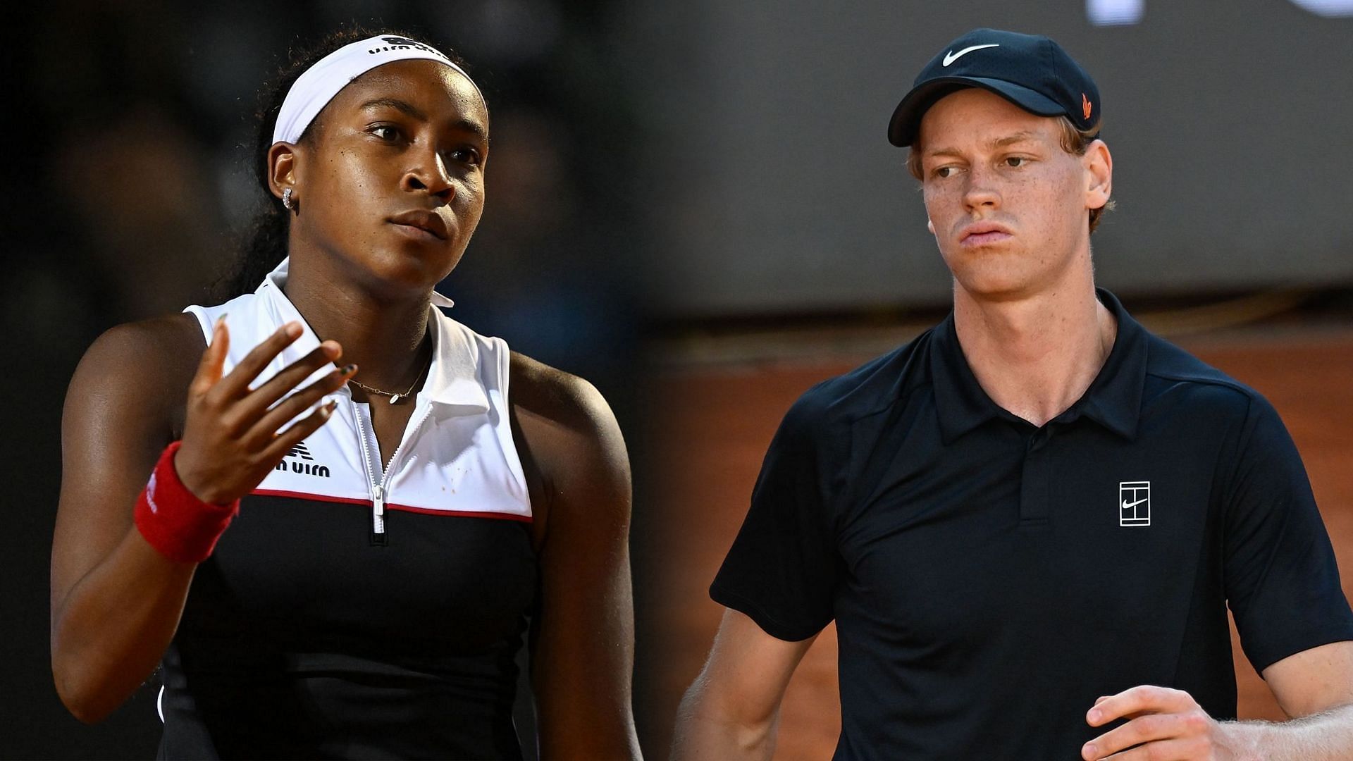 Coco Gauff and Jannik Sinner were involved in controversial moments in the past week. (Photos: Getty)