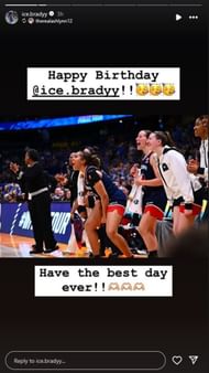 Image via Ice Brady's Instagram story.