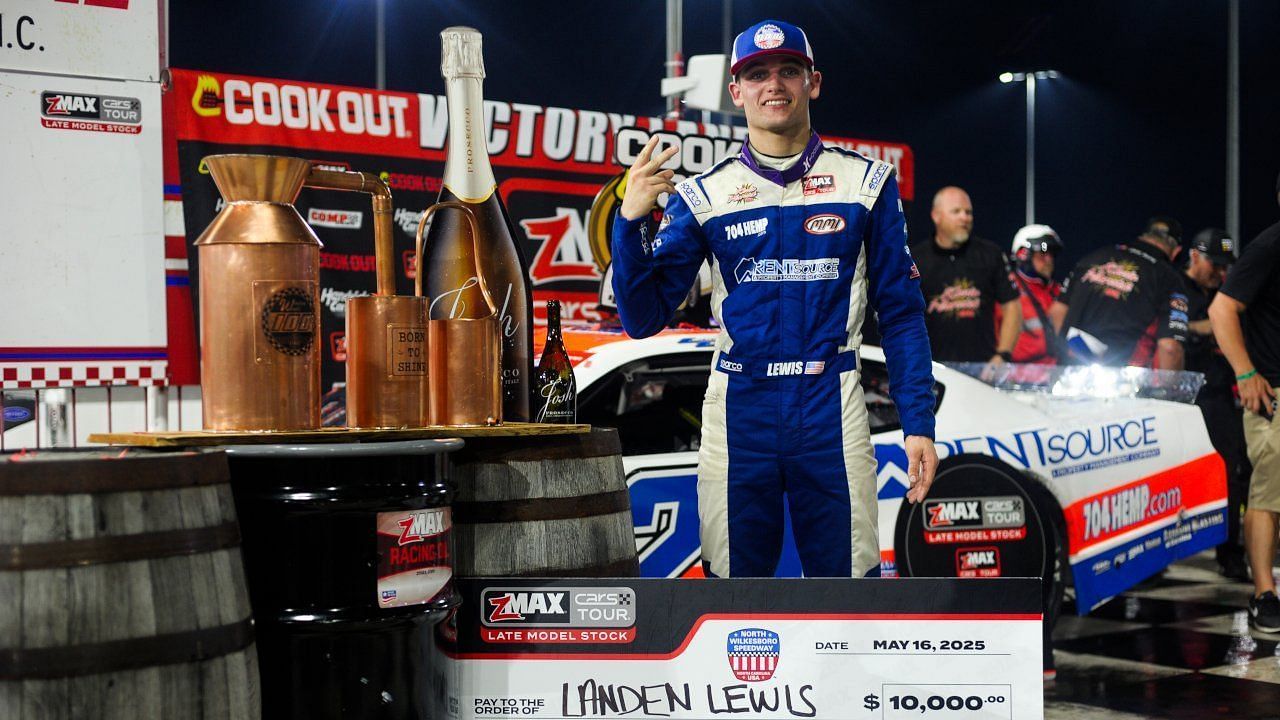 Landen Lewis at North Wilkesboro Speedway (Source: @CARSTour)