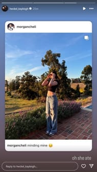 Image via Kayleigh Heckel's Instagram story.