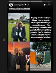 POTUS Donald Trump's granddaughter Kai Trump shares a sweet note to her mom on mother's day via Instagram.