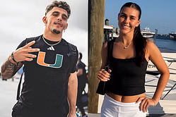 Xavier Restrepo’s girlfriend Jordan Losey gets emotional as she closes her time with Miami Hurricanes