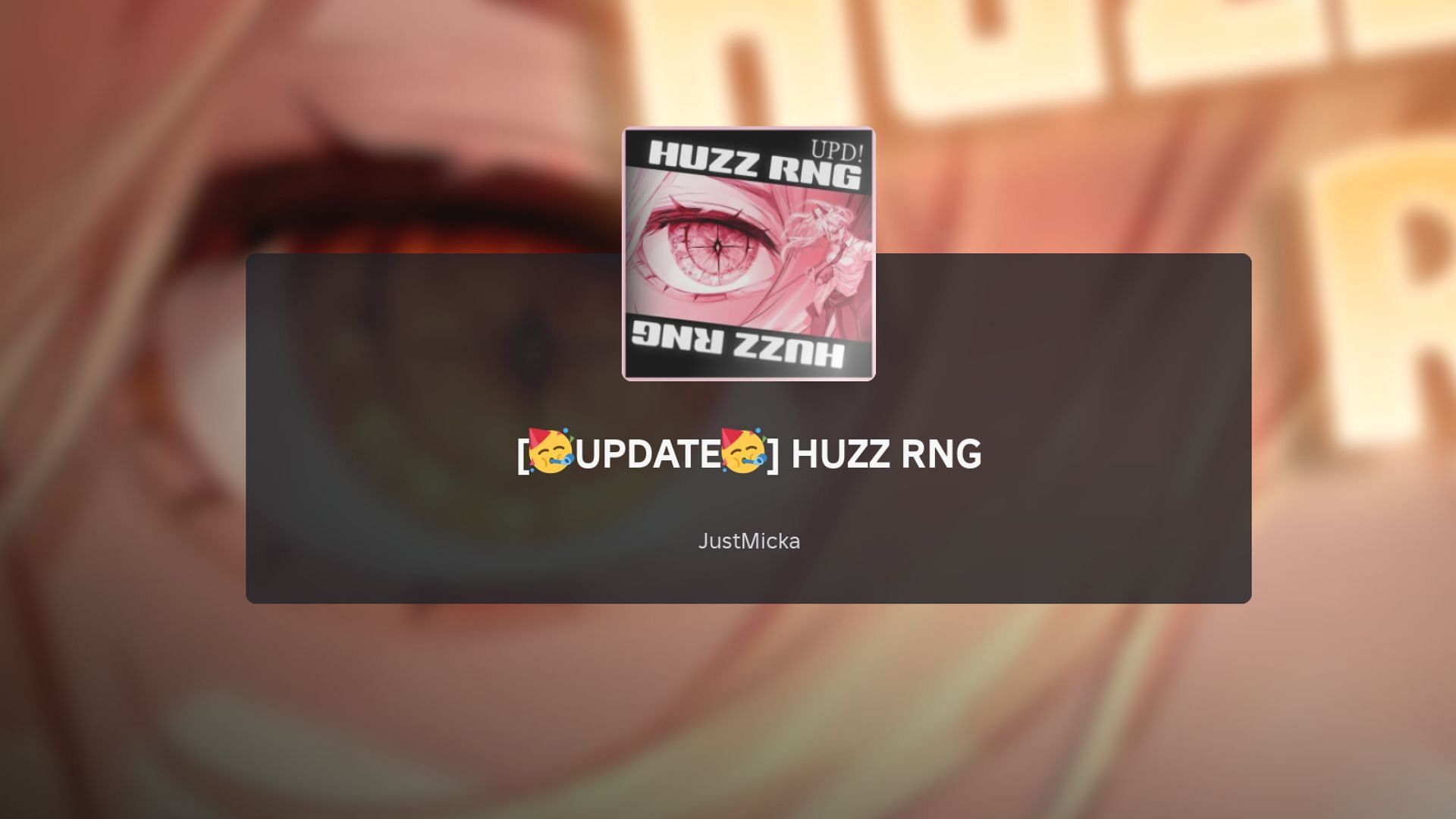 Huzz RNG loading screen