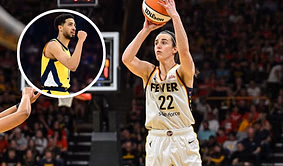 Caitlin Clark's boyfriend Connor McCaffery & Tyrese Haliburton make courtside duo to root for Fever star vs New York Liberty
