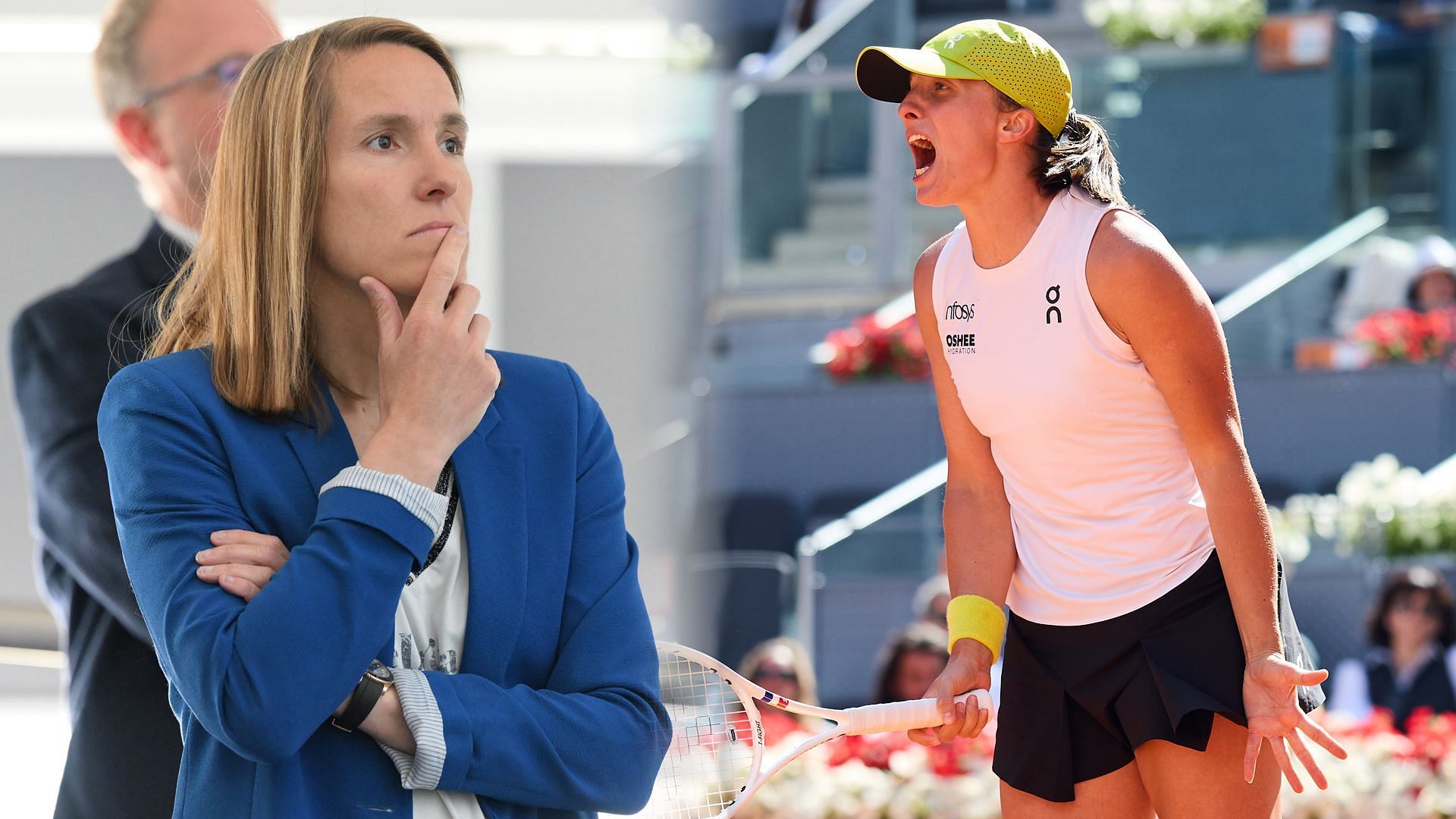 Iga Swiatek and Justine Henin (Source: Getty)