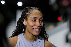 "Looking like Mario sister" - WNBA fans react as A'ja Wilson pulls up in UConn gear ahead of Paige Bueckers clash