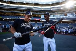 Jazz Chisholm Jr. drops 2-word reaction as Jasson Dominguez enjoys monster outing in Game 1 vs Athletics