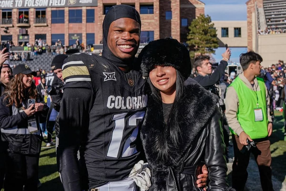NFL fans react to Travis Hunter gifting $600,000-worth Mercedes to wife Leanna on their wedding (Image via db3_tip Instagram)