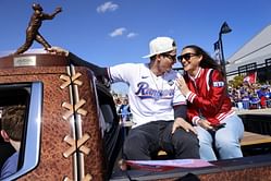 Corey Seager's wife Madisyn enjoys romantic dinner date with Rangers star as the couple prepare to welcome their first child