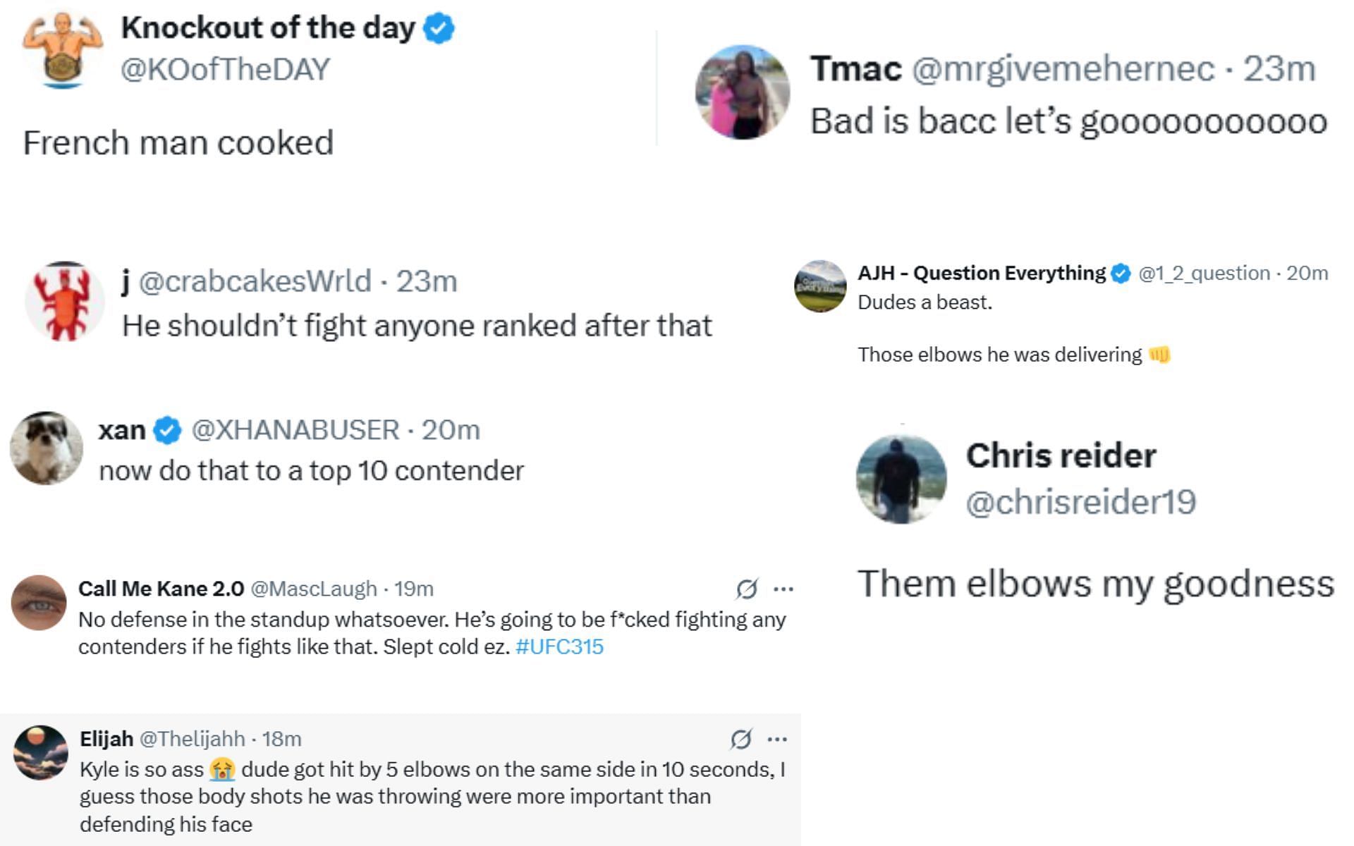 Fan reactions [Screenshots courtesy: @SpinninBackfist on X]
