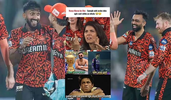 "Galat Iyer pe paise lga diya Ben Stoke" - Top 10 funny memes after SRH's thumping win vs KKR in IPL 2025 clash in Delhi
