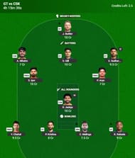 IPL 2025 Fantasy Team for Match 66 - PBKS vs DC