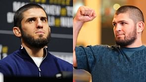 Khabib Nurmagomedov suits up for PSG as he attends UEFA Champions League final in Germany with Islam Makhachev