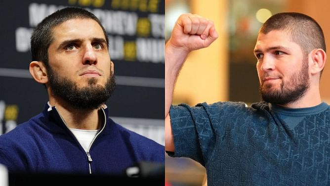 Khabib Nurmagomedov suits up for PSG as he attends UEFA Champions League final in Germany with Islam Makhachev