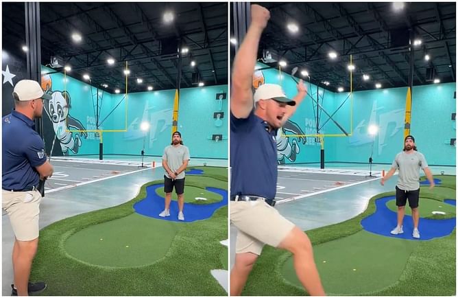 Bryson DeChambeau sinks hole-in-one over the head of 61M-subscribed YT channel co-member