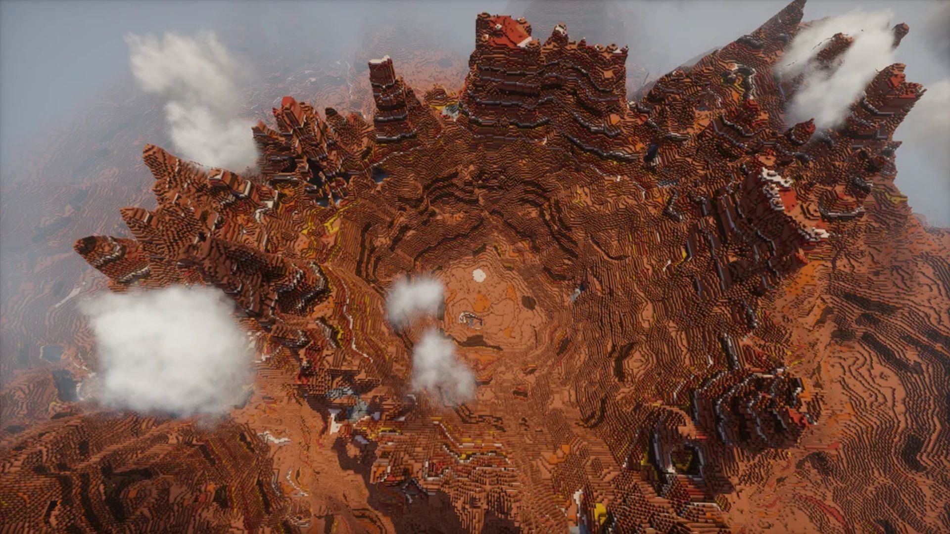 Redditors react to the badlands biome seed 
