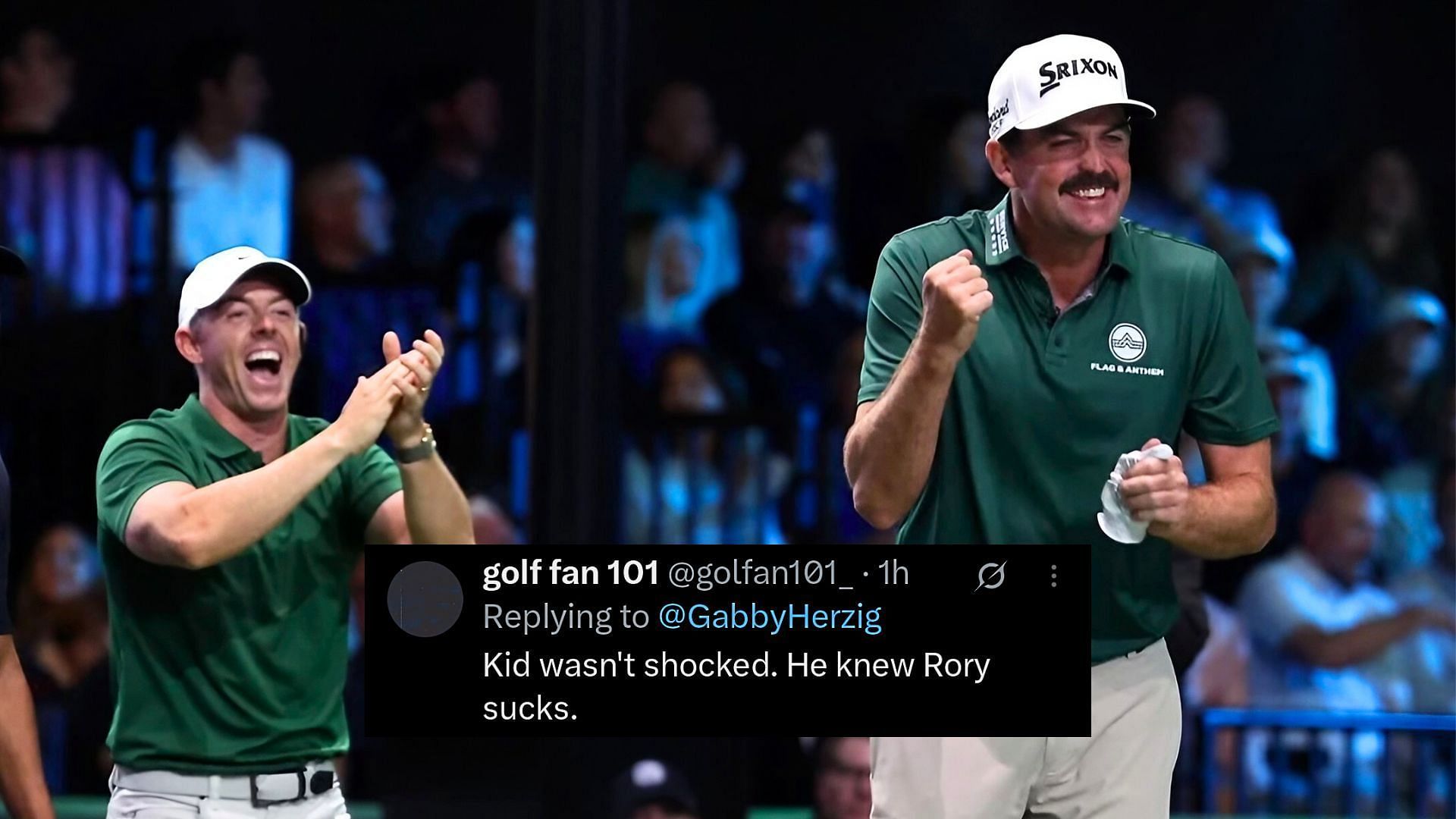 Rory McIlroy faces fire from fans/IG: @keeganbradley1