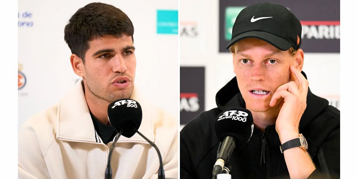 Carlos Alcaraz (L) and Jannik Sinner (R) (Image Source: Getty)