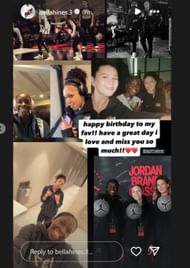 Bella Hines wishes Team World teammate Agot Makeer a happy birthday (Source: IG/ bellahines.3)