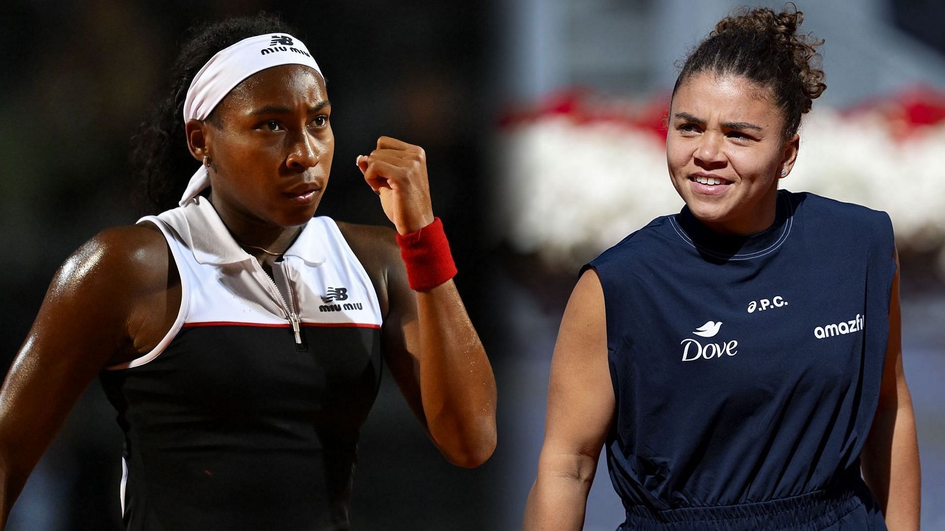 Coco Gauff (L) Jasmine Paolini (R) | Getty