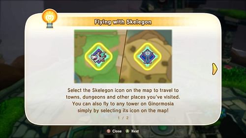 You can choose any points to quickly travel through Skelegon (Image via LEVEL5 Inc. || YouTube/@SleepyLongplays)